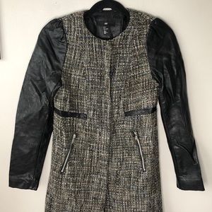 Leather Sleeves Jacket